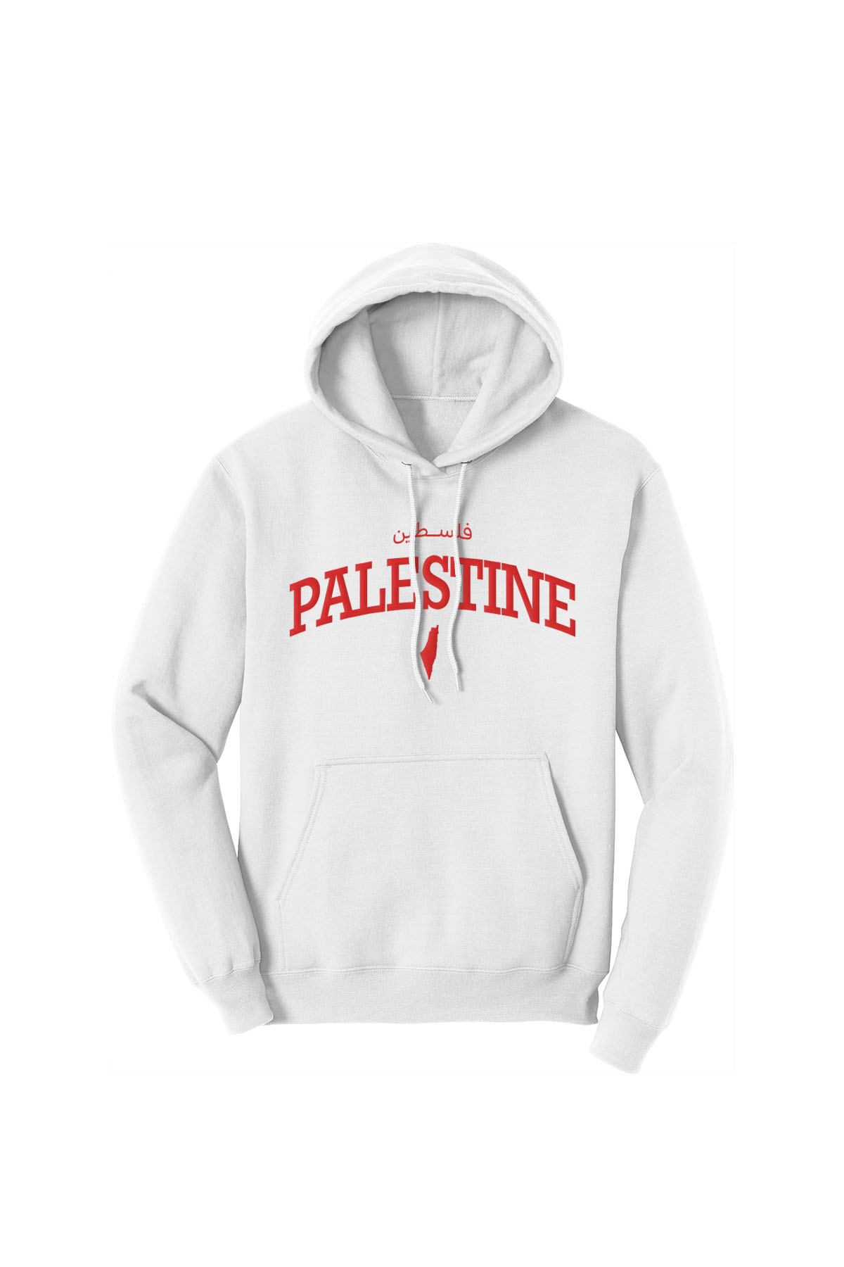 Palestine Varsity Red and White Hoodie